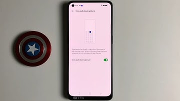 Icon pull down gesture on OPPO Reno7 Android 12