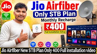 Jio AirFiber New STB Plan: Monthly Recharge Only 400 - STB Installation Video #jio #stb #new #offer screenshot 5