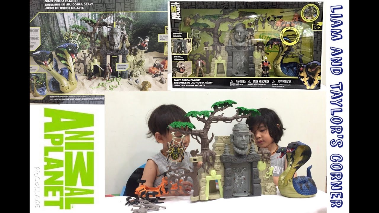 ANIMAL Giant Cobra Playset Toy Unboxing and Review Liam and