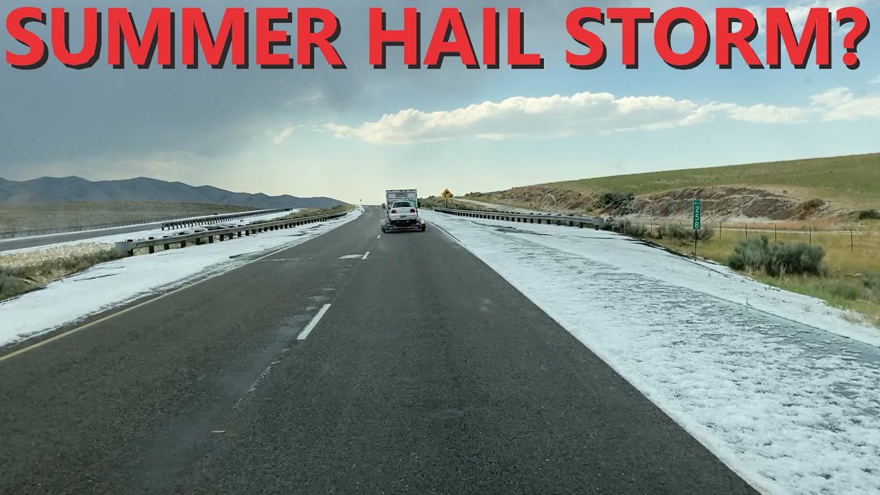 Crazy Hail Storm in the Summer? States #46 and #47! - YouTube