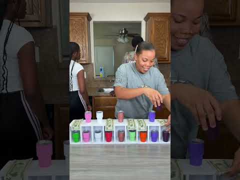 Matching the bottle challenge game @NadulaHair #nadulahair