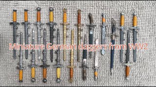 German WW2 miniature daggers