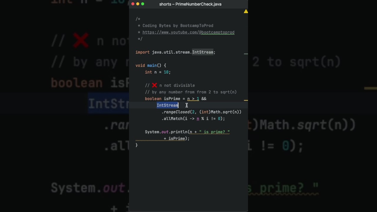 Check Primes Using Java Streams 🔢✨ 
