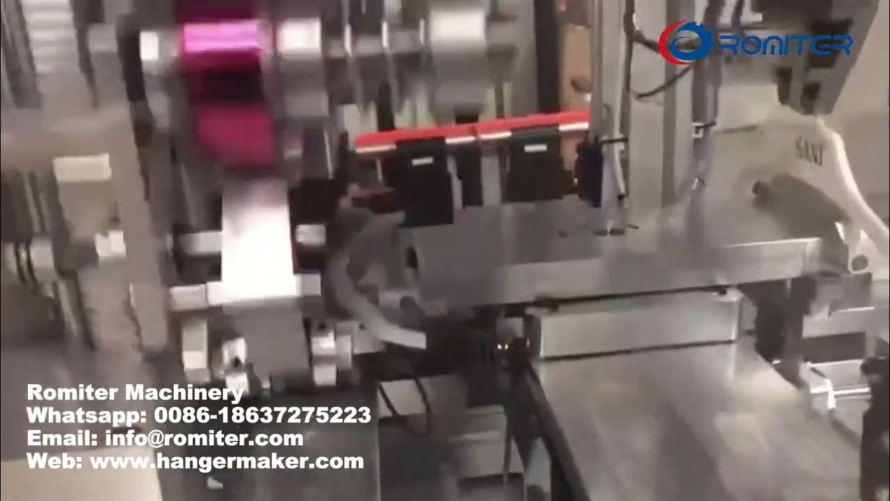 Automatic Hanger Hook Inserting and Stamping Machine YouTube