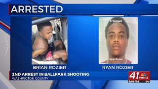 Second man arrested and charged with murder in connection to Larry Mitchell Ball Park shooting