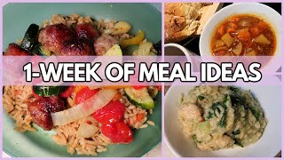 EASY FAMILY MEALS | Sheet-Pan, One-Pot, Crock Pot | What’s for Dinner #413 |  1-Week of Dinner Ideas