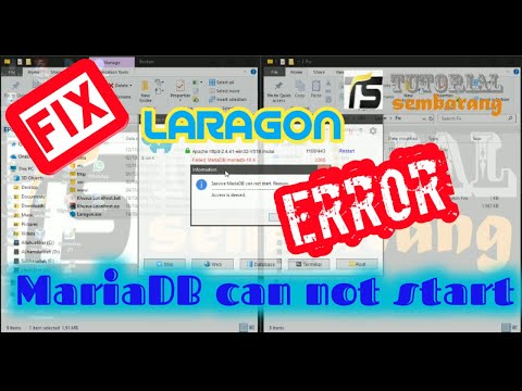 [#FIX] #Laragon Error! MariaDB Can Not Start