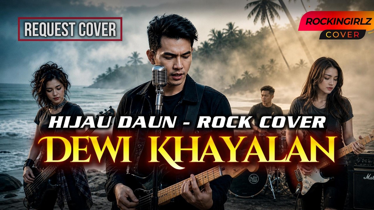 HIJAU DAUN - DEWI KHAYALAN [LIRIK LAGU] ROCK COVER by @rockingirlz