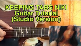 Keeping Tabs - NIKI // Guitar Tutorial, Lesson, Chords