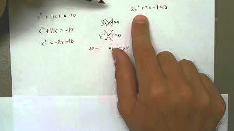Lesson 1.3 Video 1 - Solving Quadratic Equations - Background Information