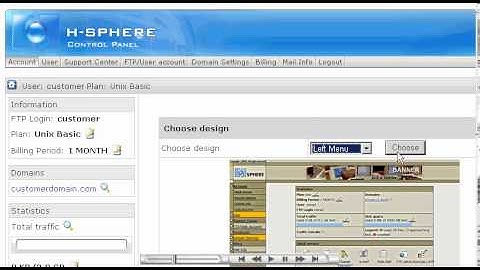 Changing control panel Skin & Language in H-Sphere - Host Department LLC