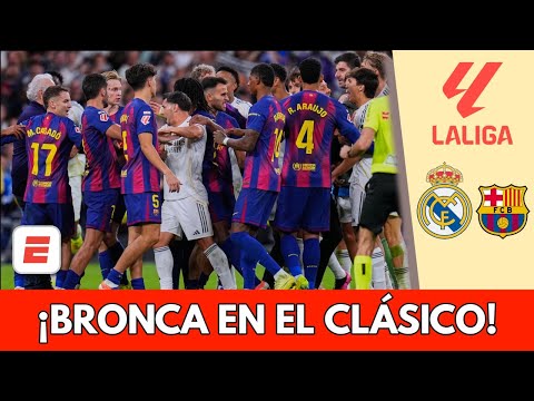 EL CLÁSICO Terminó CALIENTE Y Con BRONCA Entre REAL MADRID Y BARCELONA Tras ROJA A PEDRI La Liga 