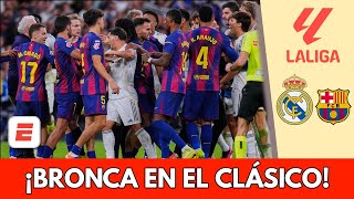 EL CLÁSICO terminó CALIENTE y con BRONCA entre REAL MADRID y BARCELONA tras ROJA a PEDRI | La Liga