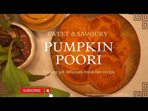 Bhoplyache Gharge Recipe (Maharashtrian Style Sweet Pumpkin Puris)