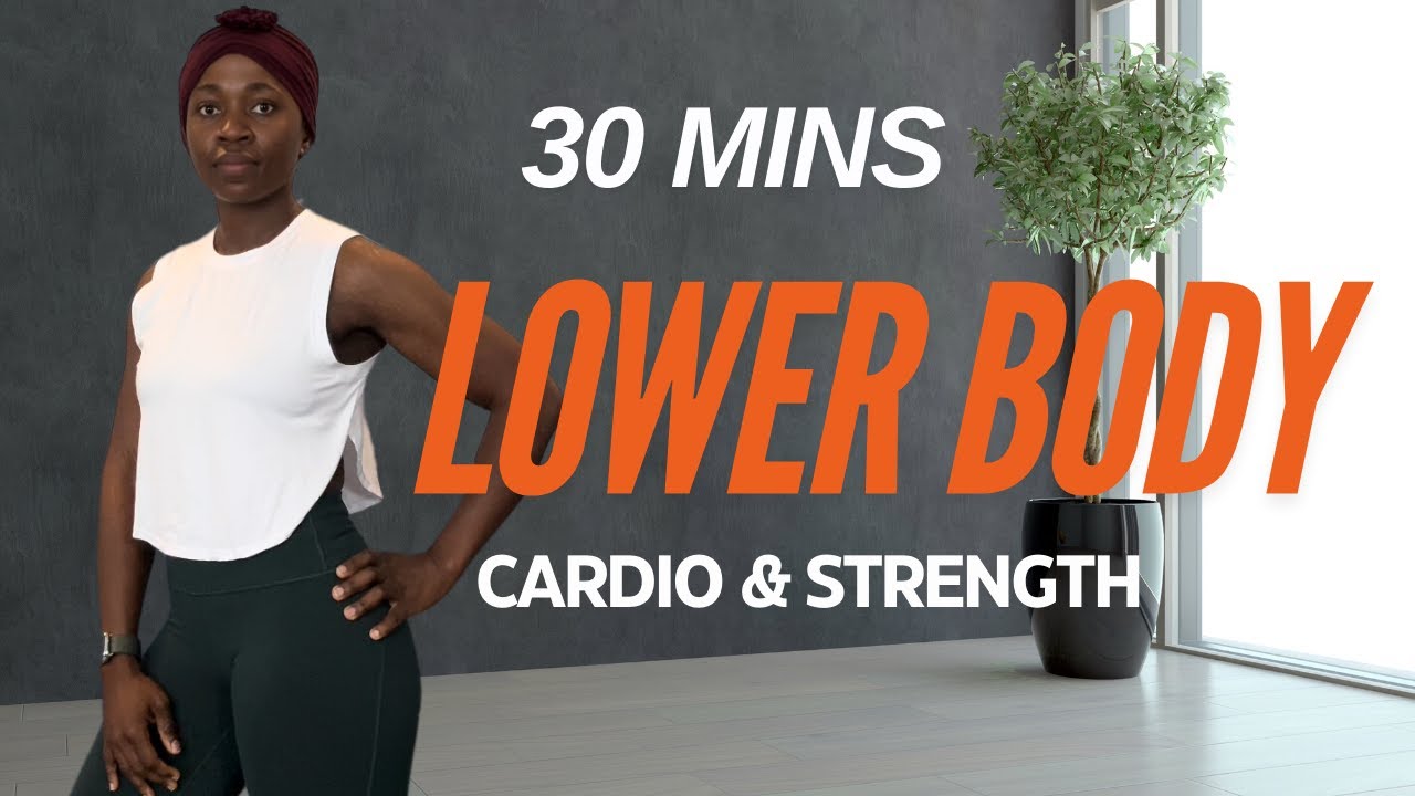 30-Minute Lower Body Cardio & Strength Blast | Dumbbell Leg Workout for ...