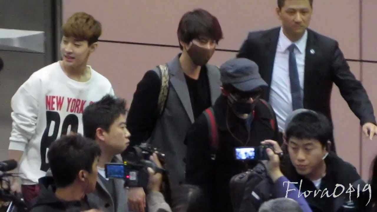 130221 SuperJunior-M 敏旭圭亨 桃園機場接機
