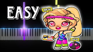 Avatar World - Gym Theme Song (Easy Piano Tutorial)