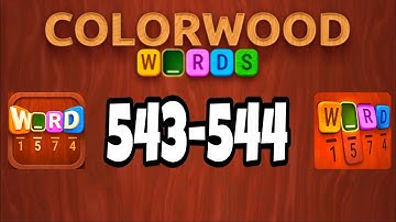 COLORWOOD Words Cryptogram level 543 544