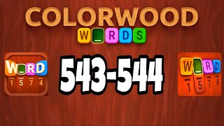 COLORWOOD Words Cryptogram level 543 544