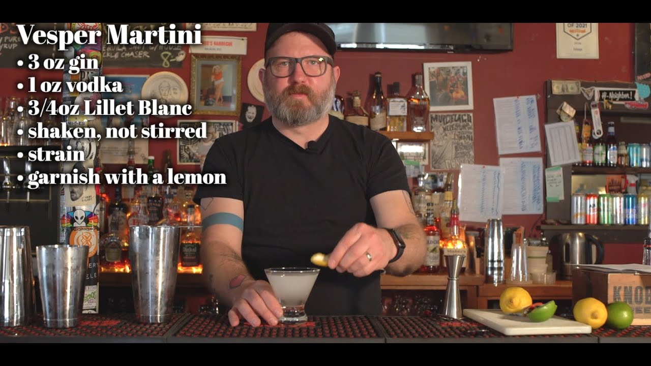 Happy Hour with Spencer Albee Gin Month Vesper Martini YouTube