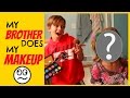 MY BROTHER DOES MY MAKEUP & HAIR CHALLENGE