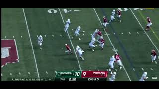 Michigan State vs Indiana trick play.                            Tyler hunt to True Qb Payton Throne