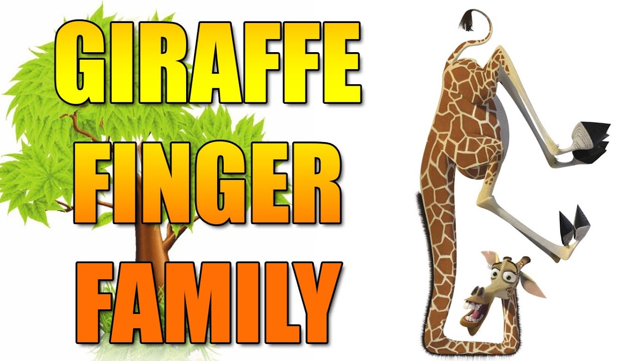 Giraffe Finger Family || Daddy Finger Family || Nursery Rhymes - YouTube