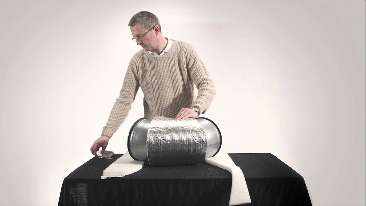 Isolering av ventilasjonskanaler rørbend