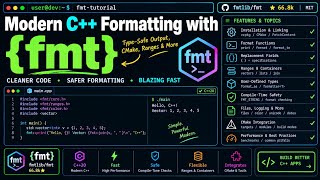 Full Modern C++ Formatting with fmt — Type-Safe Output, CMake, Ranges & More News