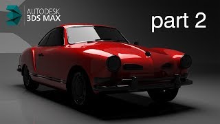 3d max How To car Vray Render Materials Part (2)