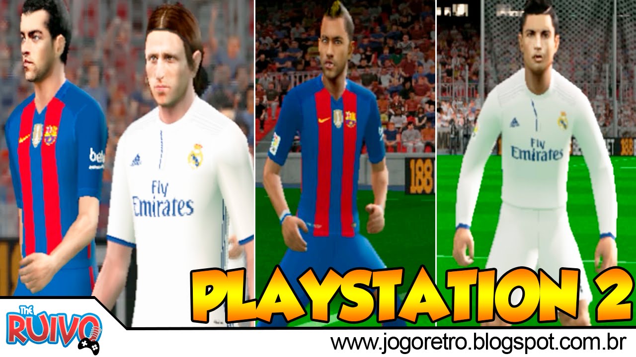 Pro Evolution Soccer 2017 ATUALIZADO (PES LAZIALE 2017) no Playstation 2 