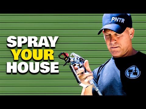 How to spray your house with an airless sprayer