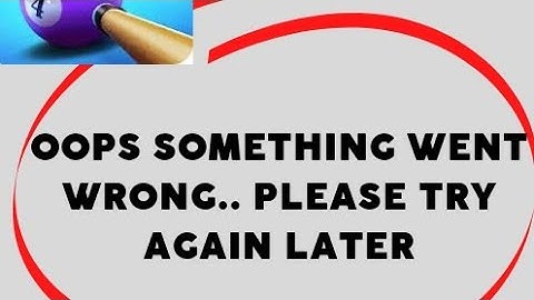 Fix 3D Pool Ball App Oops Something Went Wrong Error | Fix 3D Pool Ball went wrong error