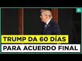 Trump afirma que el estrecho de Ormuz estará "completamente abierto" tras acuerdo con Irán