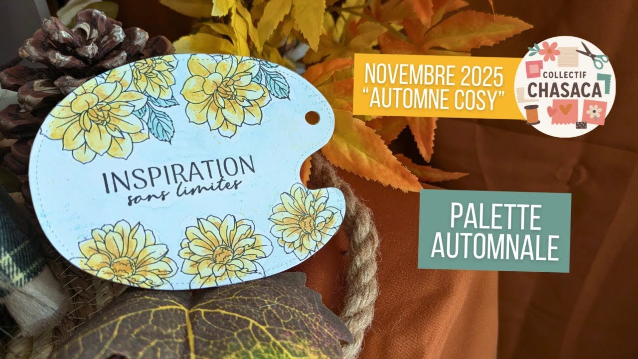 🍂 CHASACA Une palette fleurie automnale aux neocolor 2🍂 #scrapbooking #chasaca #collectifchasaca