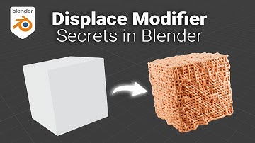How to Use the Displace Modifier in Blender Tutorial for Beginner | Woven Surface Cube modeling