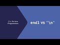 Endl Vs N
