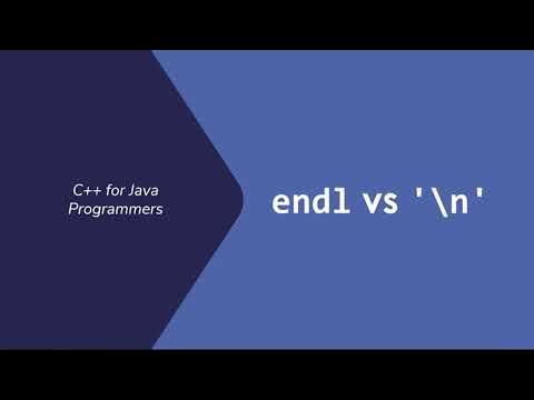 endl vs '\n' - YouTube