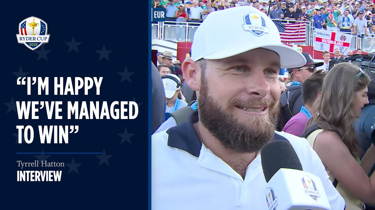 Tyrrell Hatton Winning Interview | Sunday Singles | 2025 Ryder Cup