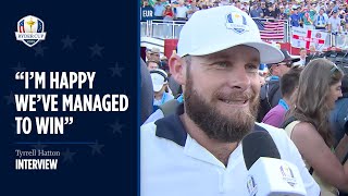 Celebrity Tyrrell Hatton Winning Interview | Sunday Singles | 2025 Ryder Cup Wealth