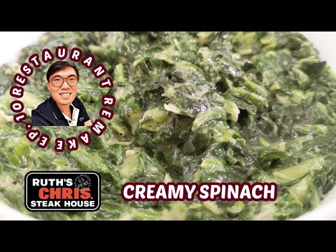 Creamed Spinach | Ruth Chris *Copy Cat*  | SUPER Easy Recipe | Restaurant Remake EP.10