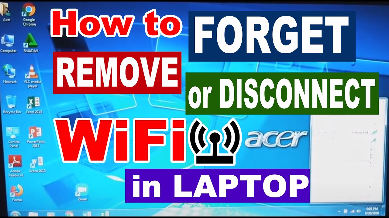 How To Forget Remove Or Disconnect Wifi In Laptop YouTube