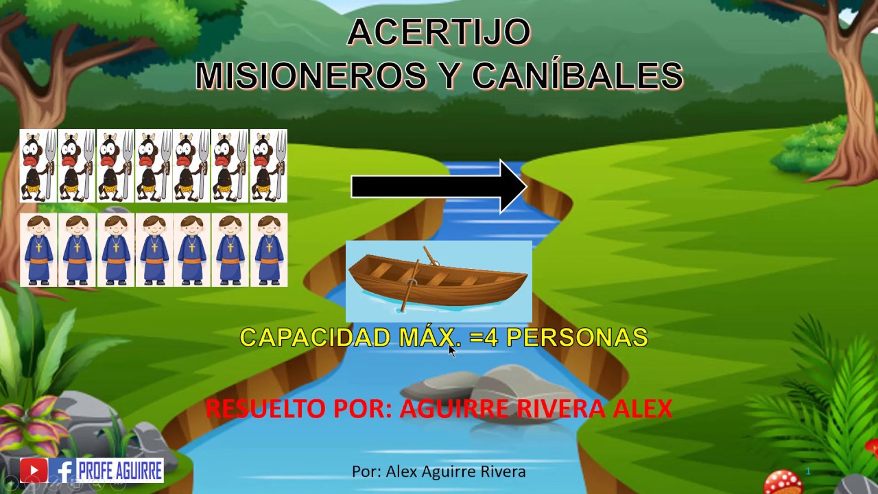 LOGICA ACERTIJO MISIONEROS Y CANIBALES - YouTube