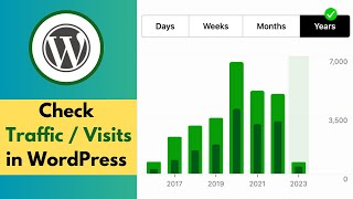 How to Check Website Traffic / Visits Using WP JetPack Plugin in WordPress || Website Traffic 2024