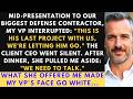 My VP Fired Me At The Defense Contractor Dinner - Then The Client Called Me Outside.