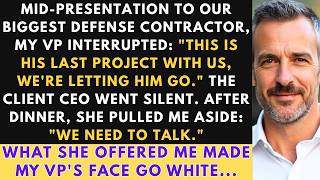 My VP Fired Me At The Defense Contractor Dinner - Then The Client Called Me Outside.