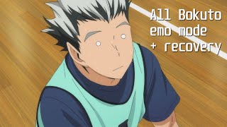 ALL OF BOKUTO'S EMO MODE  RECOVERY (Haikyuu!!)
