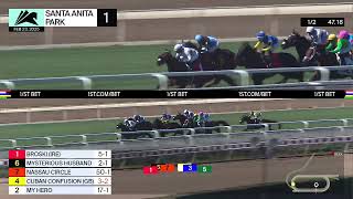 Mysterious Husband wins Race 1 on Sunday, February 23 at Santa Anita Park