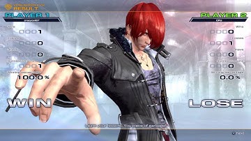 KOF 14 demo Iori vs Dinosaur