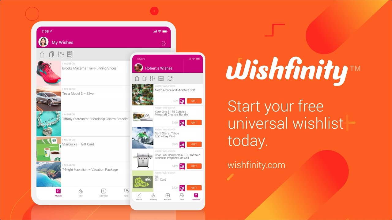 Universal Wishlist for You, Your Family, and Friends to Exchange Perfect Gifts